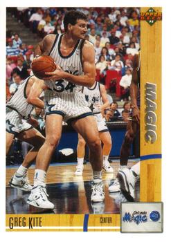 #207 Greg Kite - Orlando Magic - 1991-92 Upper Deck Basketball