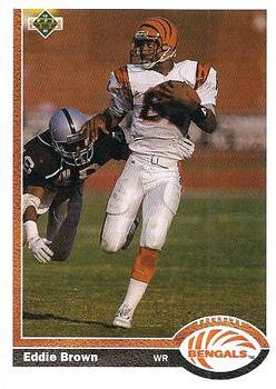 #207 Eddie Brown - Cincinnati Bengals - 1991 Upper Deck Football