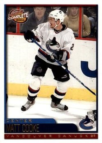 #207 Matt Cooke - Vancouver Canucks - 2003-04 Pacific Complete Hockey