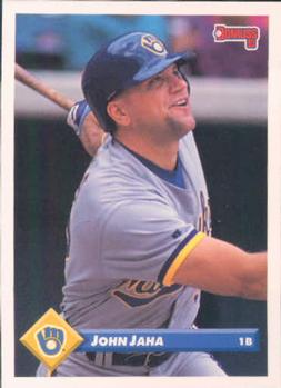 #207 John Jaha - Milwaukee Brewers - 1993 Donruss Baseball