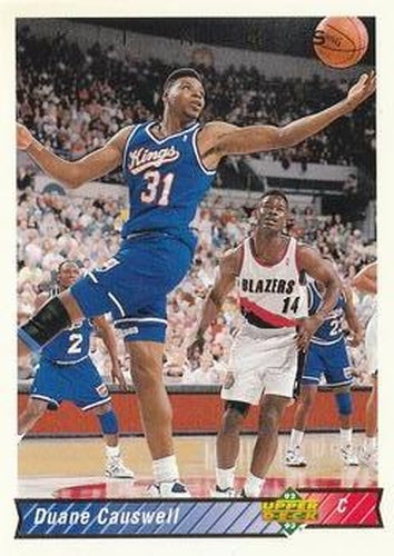 #207 Duane Causwell - Sacramento Kings - 1992-93 Upper Deck Basketball