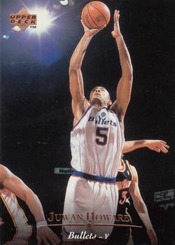 #207 Juwan Howard - Washington Bullets - 1995-96 Upper Deck Basketball