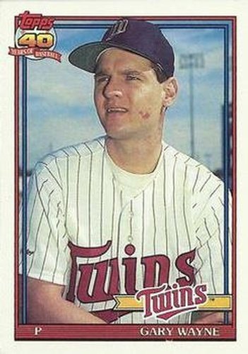 #207 Gary Wayne - Minnesota Twins - 1991 Topps Baseball