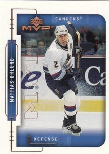 #207 Mattias Ohlund - Vancouver Canucks - 1999-00 Upper Deck MVP Hockey