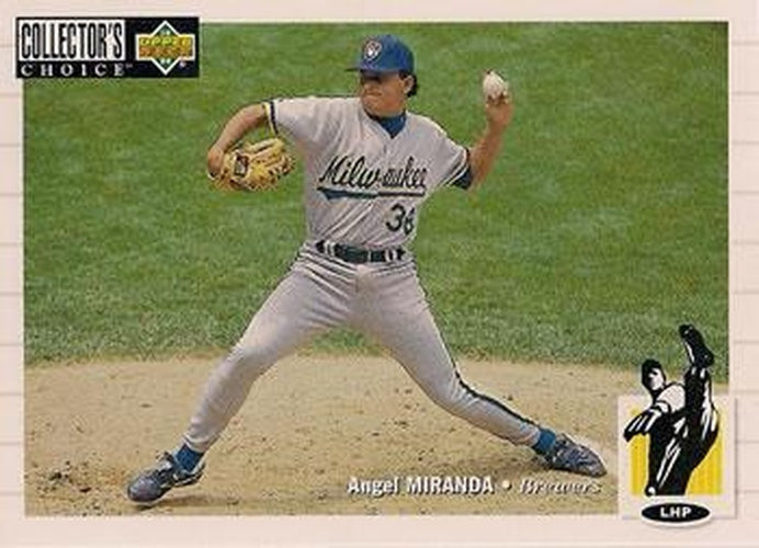 #207 Angel Miranda - Milwaukee Brewers - 1994 Collector's Choice Baseball