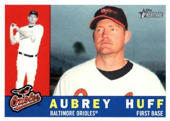 #207 Aubrey Huff - Baltimore Orioles - 2009 Topps Heritage Baseball