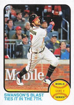 #207 Dansby Swanson - Atlanta Braves - 2022 Topps Heritage Baseball