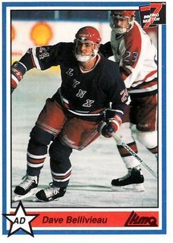 #207 Dave Belliveau - St-Jean Lynx - 1990-91 7th Inning Sketch QMJHL Hockey