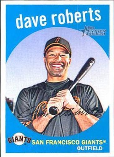 #207 Dave Roberts - San Francisco Giants - 2008 Topps Heritage Baseball