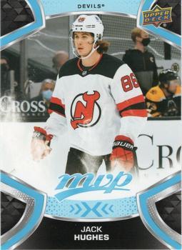 #207 Jack Hughes - New Jersey Devils - 2021-22 Upper Deck MVP Hockey