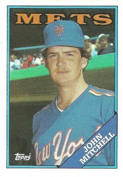 #207 John Mitchell - New York Mets - 1988 Topps Baseball
