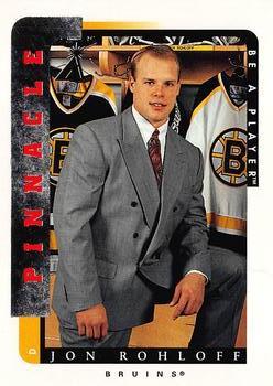 #207 Jon Rohloff - Boston Bruins - 1996-97 Pinnacle Be a Player Hockey