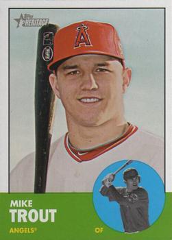 #207 Mike Trout - Los Angeles Angels - 2012 Topps Heritage Baseball