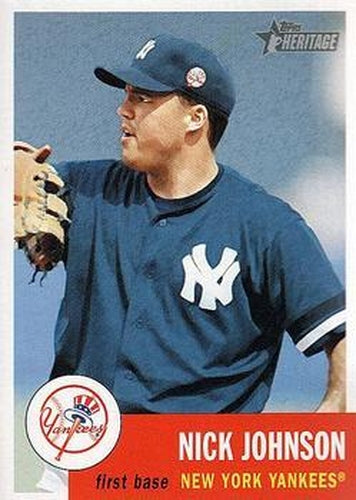 #207 Nick Johnson - New York Yankees - 2002 Topps Heritage Baseball