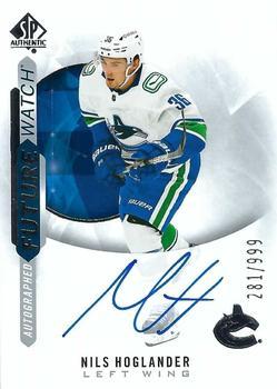 #207 Nils Hoglander - Vancouver Canucks - 2020-21 SP Authentic Hockey