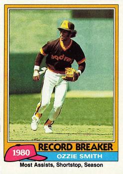 #207 Ozzie Smith - San Diego Padres - 1981 Topps Baseball