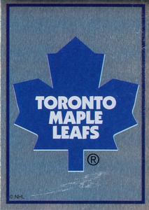 #207 Toronto Maple Leafs Logo - Toronto Maple Leafs - 1995-96 Panini Hockey Stickers