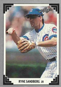 #207 Ryne Sandberg - Chicago Cubs - 1991 Leaf Baseball