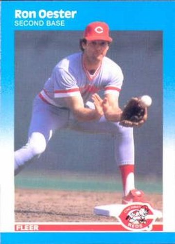 #207 Ron Oester - Cincinnati Reds - 1987 Fleer Baseball