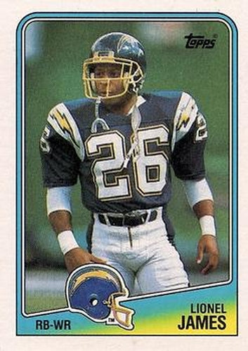 #207 Lionel James - San Diego Chargers - 1988 Topps Football