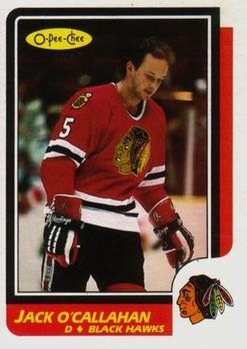 #207 Jack O'Callahan - Chicago Blackhawks - 1986-87 O-Pee-Chee Hockey