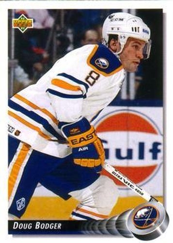 #207 Doug Bodger - Buffalo Sabres - 1992-93 Upper Deck Hockey