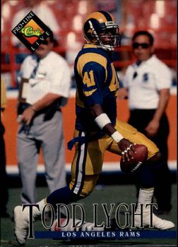 #207 Todd Lyght - Los Angeles Rams - 1994 Pro Line Live Football