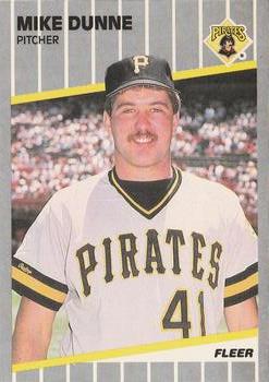 #207 Mike Dunne - Pittsburgh Pirates - 1989 Fleer Baseball