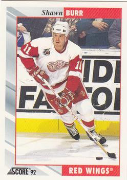 #207 Shawn Burr - Detroit Red Wings - 1992-93 Score USA Hockey