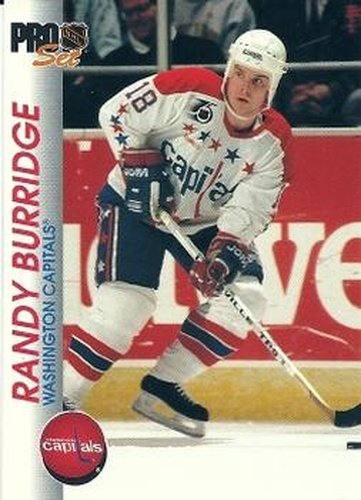 #207 Randy Burridge - Washington Capitals - 1992-93 Pro Set Hockey