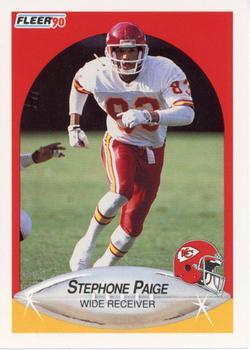 #207 Stephone Paige - Kansas City Chiefs - 1990 Fleer Football