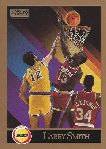 #111a Larry Smith - Houston Rockets - 1990-91 SkyBox Basketball