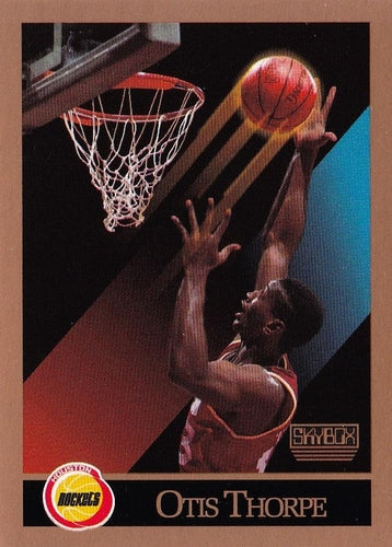 #112b Otis Thorpe - Houston Rockets - 1990-91 SkyBox Basketball