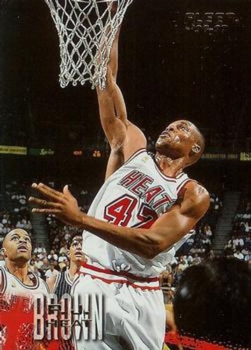 #208 P.J. Brown - Miami Heat - 1996-97 Fleer Basketball