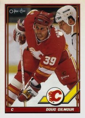 #208 Doug Gilmour - Calgary Flames - 1991-92 O-Pee-Chee Hockey