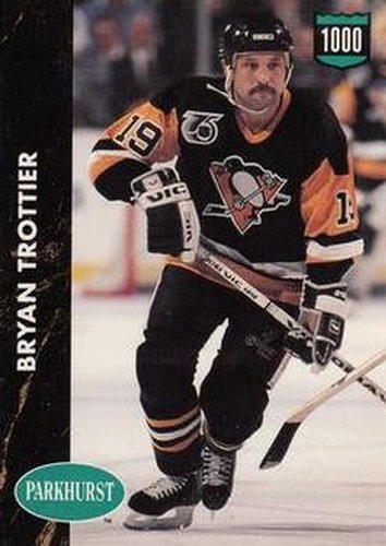 #208 Bryan Trottier - Pittsburgh Penguins - 1991-92 Parkhurst Hockey