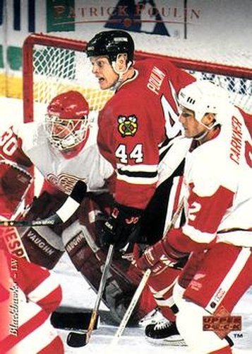 #208 Patrick Poulin - Chicago Blackhawks - 1995-96 Upper Deck Hockey