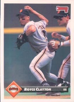 #208 Royce Clayton - San Francisco Giants - 1993 Donruss Baseball