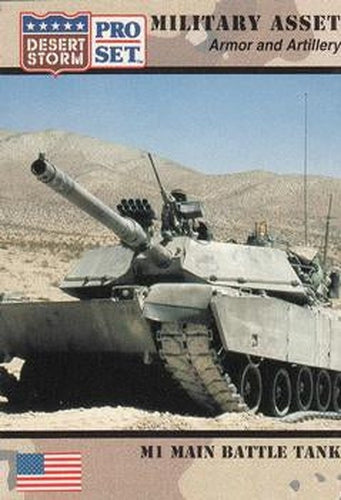 #208 M1 Main Battle Tank - 1991 Pro Set Desert Storm