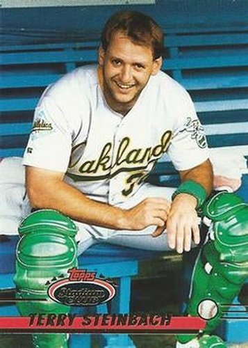 #208 Terry Steinbach - Oakland Athletics - 1993 Stadium Club Baseball