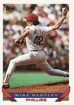 #208 Mike Hartley - Philadelphia Phillies - 1993 Topps Baseball