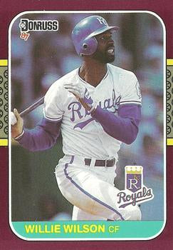 #208 Willie Wilson - Kansas City Royals - 1987 Donruss Opening Day Baseball