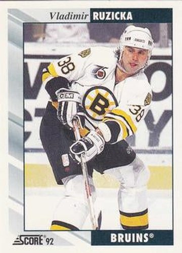 #208 Vladimir Ruzicka - Boston Bruins - 1992-93 Score USA Hockey