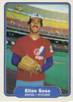 #208 Elias Sosa - Montreal Expos - 1982 Fleer Baseball
