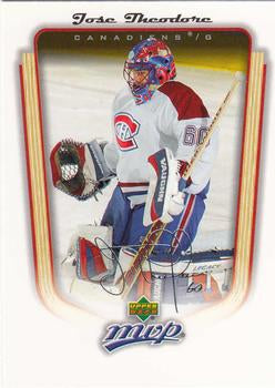 #208 Jose Theodore - Montreal Canadiens - 2005-06 Upper Deck MVP Hockey