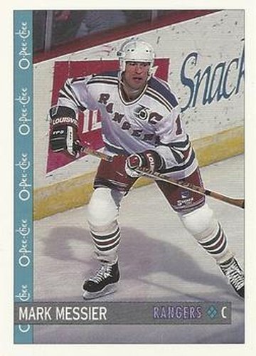 #208 Mark Messier - New York Rangers - 1992-93 O-Pee-Chee Hockey