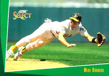 #208 Mike Bordick - Oakland Athletics - 1993 Select Baseball