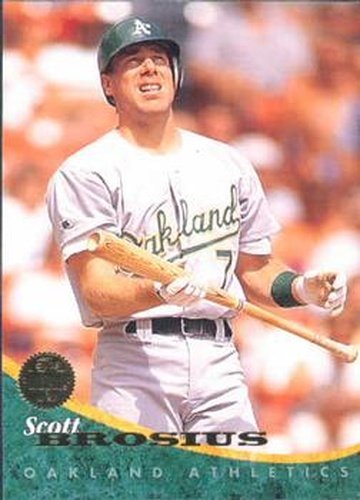 #208 Scott Brosius - Oakland Athletics - 1994 Leaf Baseball