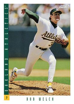 #208 Bob Welch - Oakland Athletics - 1993 Score Baseball