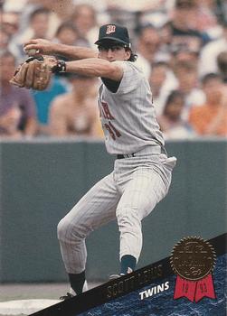 #208 Scott Leius - Minnesota Twins - 1993 Leaf Baseball
